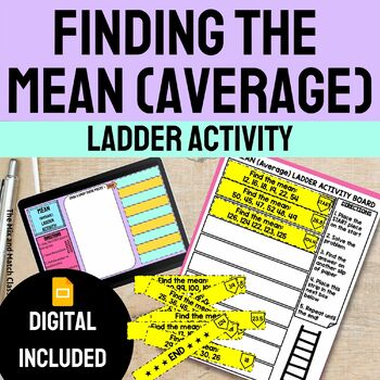 Preview of Finding the Mean Average Activity Print and Digital