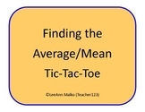 Finding the Mean (Average) Tic-Tac-Toe