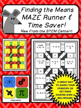 Preview of Finding the Means Maze Runner