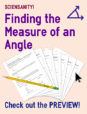 Finding the Measure of an Angle Using Subtraction Scaffold