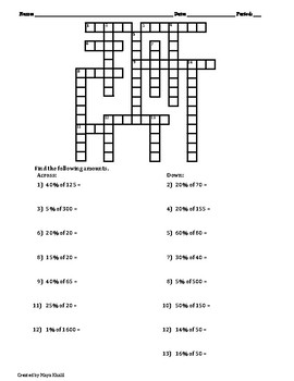 number crosswords puzzles