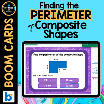Preview of Finding the Perimeter of Composite Shapes with Missing Side Lengths