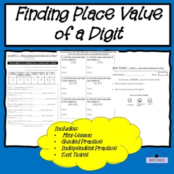 Preview of Place and Value of a Digit (Freebie)