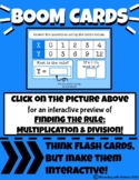 Finding the Rule: Multiplying & Dividing - Boom Cards