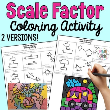 Preview of Finding the Scale Factor of Similar Figures - Coloring Activity
