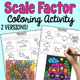 Finding the Scale Factor of Similar Figures - Coloring Activity