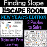 Finding the Slope Activity: Escape Room New Year's Math Game