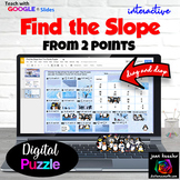 Finding the Slope from Two Points Digital Puzzle
