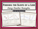Finding the Slope of a Line using Similar Triangles