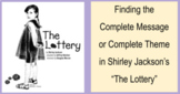 Finding the Theme in Shirley Jackson's "The Lottery"