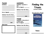Finding the Titanic Vocabulary Fold-able