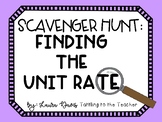 Finding the Unit Rate Scavenger Hunt