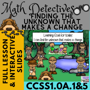 Preview of Finding the Unknown that Makes a Change Lesson 11