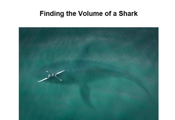Preview of Finding the Volume of a Shark