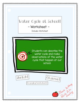 Preview of Finding the Water Cycle at School!