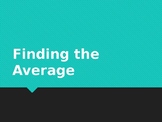 Finding the average