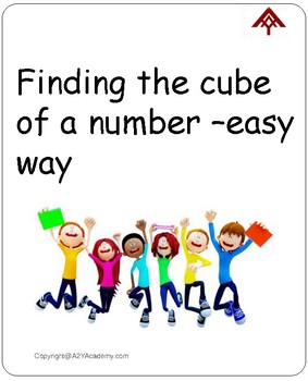 Preview of Finding the cube of a number-Easy way