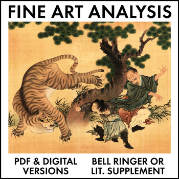 Preview of Fine Art Analysis #17, bell-ringer or supplement for high school English & art