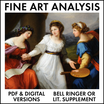 Preview of Fine Art Analysis #18, bell-ringer or supplement for high school English & art