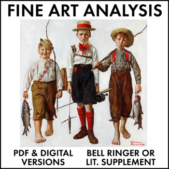 Preview of Fine Art Analysis #9, Rockwell, critical thinking high school English & art CCSS