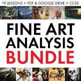 Fine Art Analysis Bundle, Art Supplements, Critical Thinki