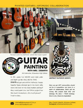 Preview of Fine Arts Connections: Find, Prep and Paint Recycled Guitars as Art