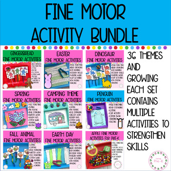Preview of Fine Motor Skills Activity Bundle for Preschool and Pre-K