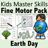 Fine Motor Activities Pack for Earth Day - (With Math and 