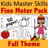 Fine Motor Activities Pack for Fall - (With Math and Sight Words)
