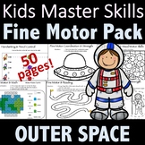 Fine Motor Activities Pack for Outer Space - (With Math an