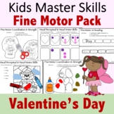 Fine Motor Activities Pack for Valentine's Day - (With Mat
