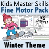 Fine Motor Activities Pack for Winter - (With Math and Sig
