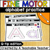 Fine Motor Activities: Q-Tip Letter Painting