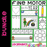 Fine Motor Activities Yearlong Practice BUNDLE