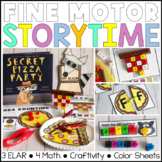 Fine Motor Activities and Secret Pizza Party Book Craft
