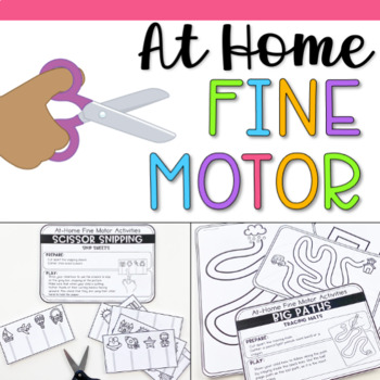 Preview of Fine Motor Activities at Home- Distance Learning