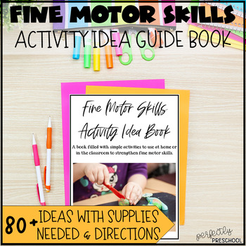 Preview of Fine Motor Activity Ideas Book for Toddlers and Preschoolers