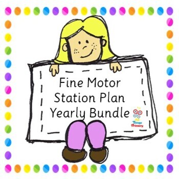 Preview of Fine Motor Activity Pack Yearly Bundle