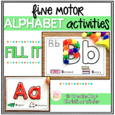 Fine Motor Alphabet Activities – Fine Motor Letter Activit