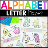 Fine Motor Alphabet: Alphabet Mazes A-Z Beginning Letter Sounds