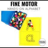 Fine Motor Alphabet Centers and Low Prep Task Cards for Ha