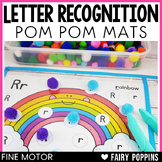 Alphabet Letter Recognition Activities | Fine Motor Pom Pom Mats