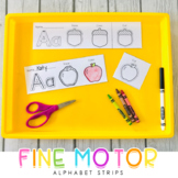 Fine Motor Alphabet Strips (Letter/Sound Practice & Fine Motor)