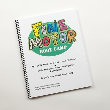 Preview of Fine Motor Boot Camp DIY Manual 2nd Edition