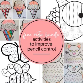 Preview of Fine Motor Bundle: Activities to improve Pencil Control