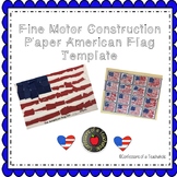 Fine Motor Construction Paper American Flag