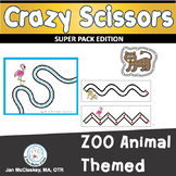 Fine Motor Crazy Scissors!  ZOO Animal Themed Activities f