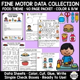 Fine Motor Data Collection - Food Theme - 40 Page Activity