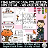 Fine Motor Data Collection - Fun in Fall - 40 Page Activit