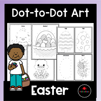 Preview of Fine Motor: Easter Dot-to-Dot Pictures